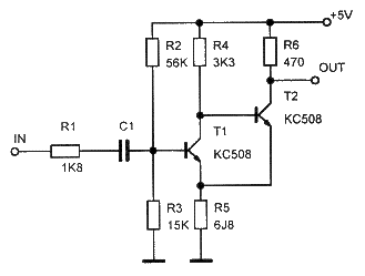 Obr. 7.1: Schma zapojen tranzistorovho klopnho obvodu