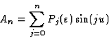 \begin{displaymath}A_n=\sum_{j=0}^n P_j(\varepsilon) \sin(ju)
\end{displaymath}
